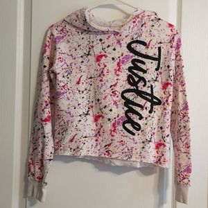 Justice cropped hoodie